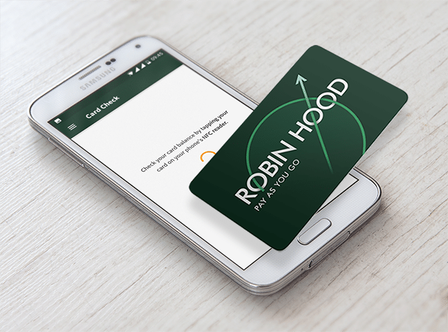 Robin Hood smartcard integration in Passenger app